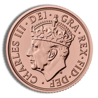 Britain 1 Sovereign - King Charles III (2023-Present) — reverse view