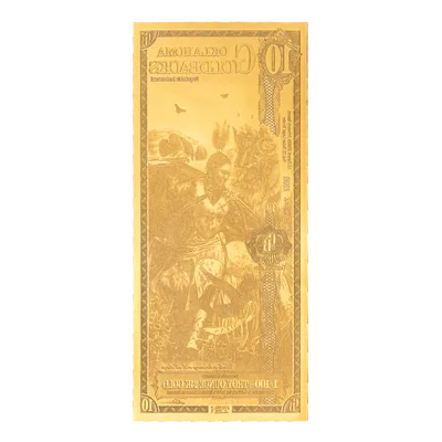 Oklahoma 10 Goldback — reverse view