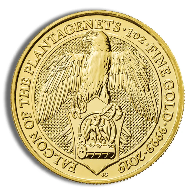 2019 1 oz Great Britain Queen's Beast Gold Coin - Falcon — Gold bullion from Standard Bullion