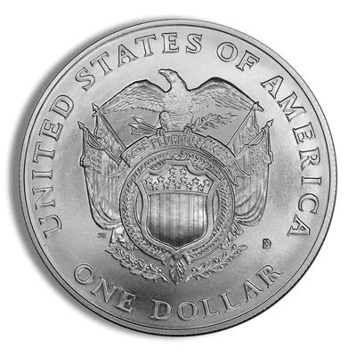 1994-D <body> Capitol Silver Commem - BU — reverse view