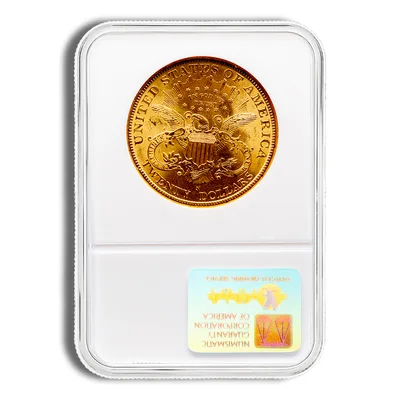 $20 Gold Liberty Double Eagle - NGC MS61 — reverse view