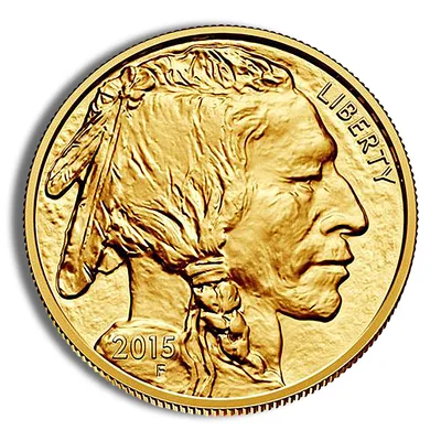 2015-W 1 oz Proof Gold Buffalo (w/Box & COA) — reverse view