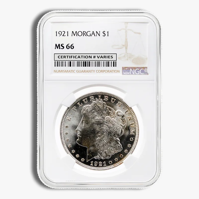 1921 Morgan Dollar - NGC MS66 — Silver bullion from Standard Bullion