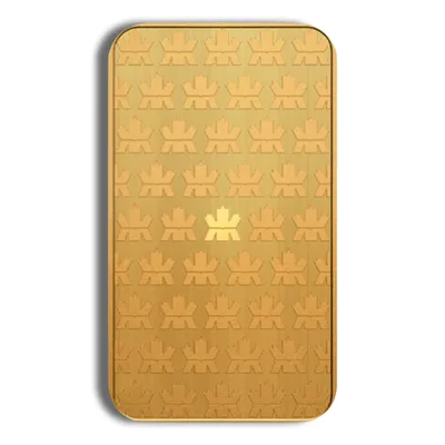 1 oz Gold Bar - Royal Canadian Mint - RCM (Carded) — detail view
