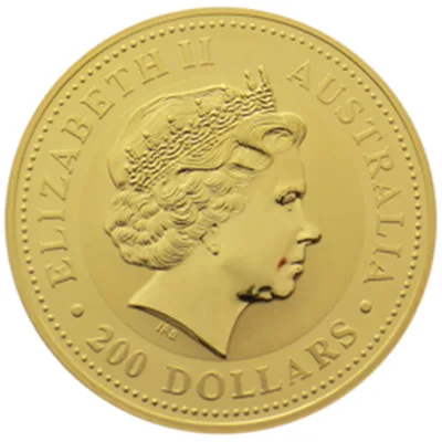 2004 2 oz Australia Gold Nugget - BU — reverse view