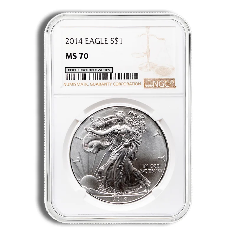 2014 Silver Eagle NGC MS70 — Silver bullion from Standard Bullion