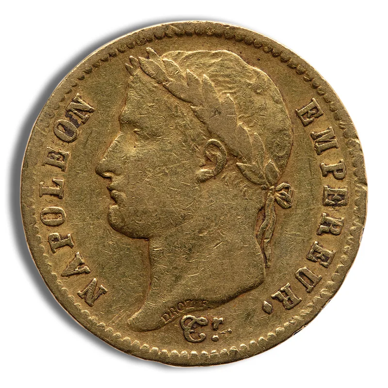 France Gold 20 Francs - Napoleon I (1807-1815) — Gold bullion from Standard Bullion