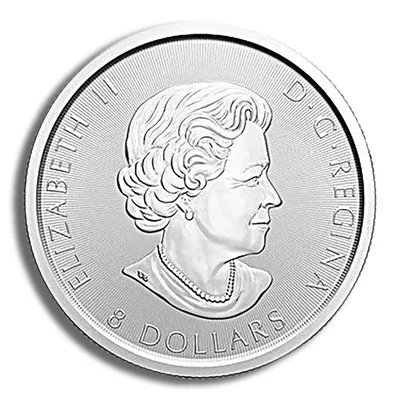 2020 1.5 oz Canadian North American Bald Eagle Silver Coin — reverse view
