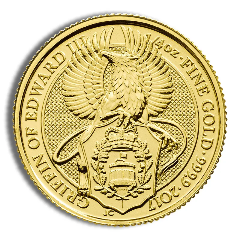 2017 1/4 oz Great Britain Queen's Beast Gold Coin - Griffin — Gold bullion from Standard Bullion
