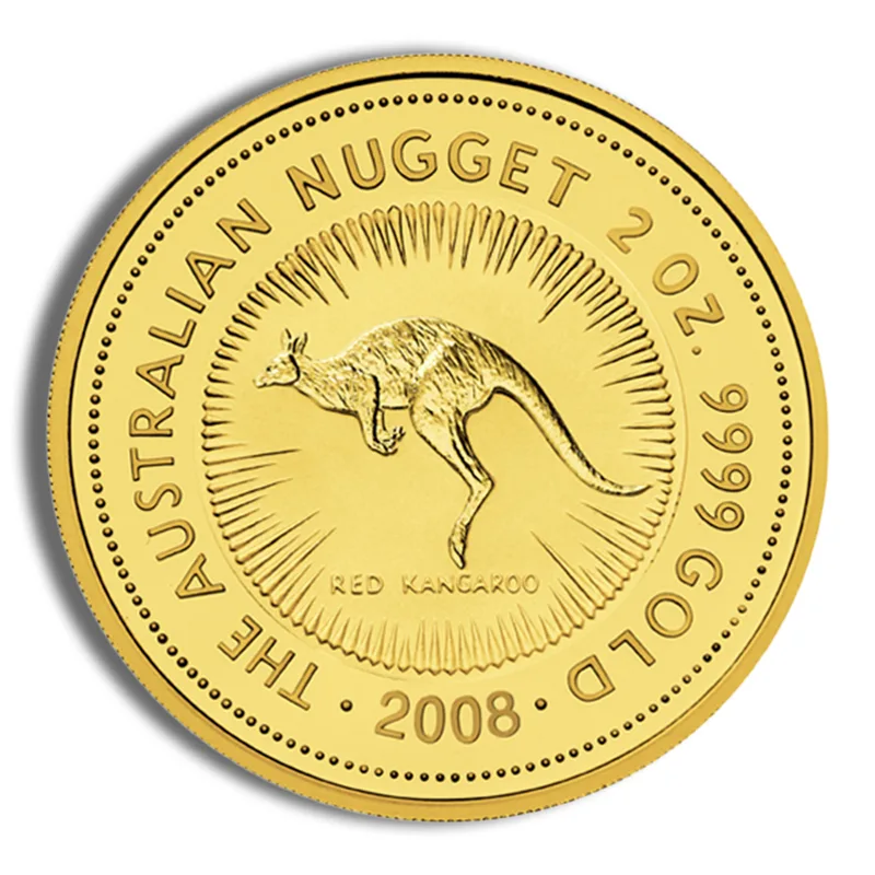 2008 2 oz Australia Gold Nugget - BU — Gold bullion from Standard Bullion
