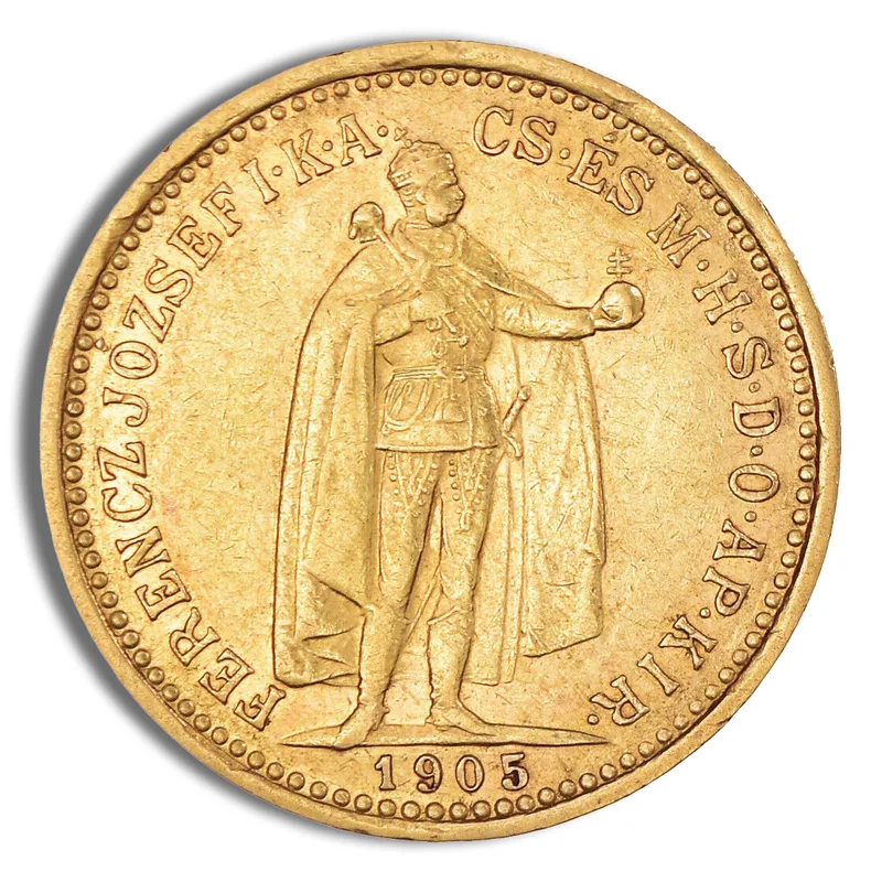 Hungary 10 Korona Gold Coin — Gold bullion from Standard Bullion
