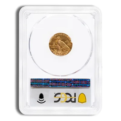 $2.5 Gold Indian Quarter Eagle - PCGS MS61 — reverse view