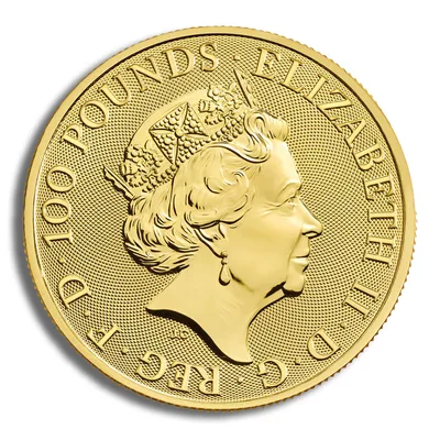 2021 1 oz Great Britain Robin Hood Gold Coin - BU — reverse view