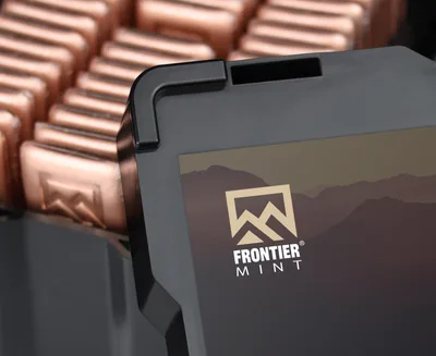 10 oz Copper Bar - Frontier Mint — detail view