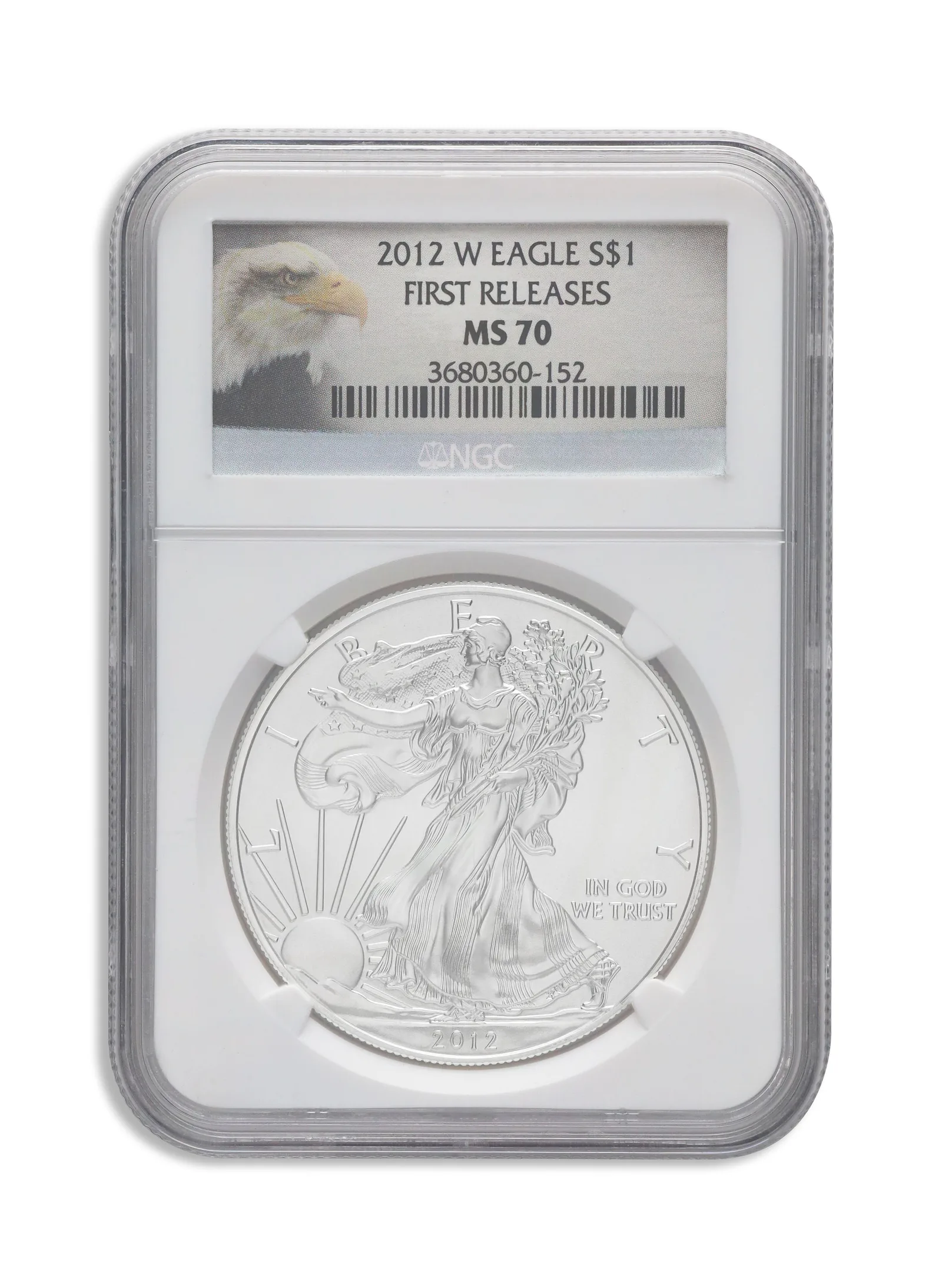 2012-W Burnished Silver Eagle NGC MS70 ER — Silver bullion from Standard Bullion