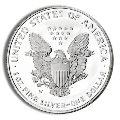 2015-W Proof Silver Eagle with Box & COA — packaging view