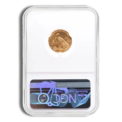 $2.5 Gold Indian Quarter Eagle - NGC MS65 — reverse view