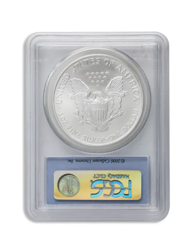 2006 Silver Eagle PCGS MS69 — reverse view