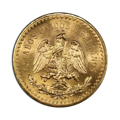 Mexico Gold 50 Peso — reverse view
