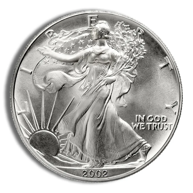 2002 Silver American Eagle - BU — Silver bullion from Standard Bullion