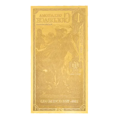 Oklahoma 1 Goldback — reverse view