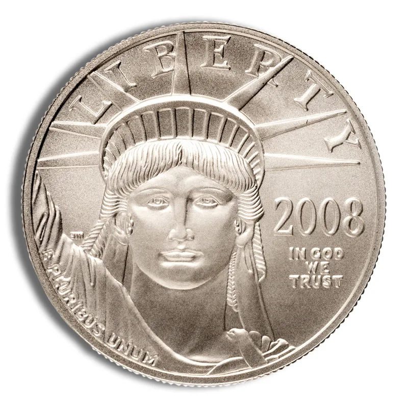 2008-W 1 oz Burnished Platinum Eagle <body>00 (Cap Only) — Platinum bullion from Standard Bullion
