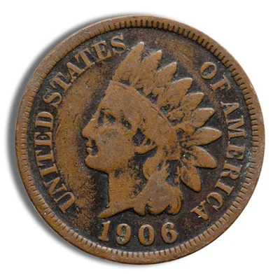 Indian Head Cents — reverse view