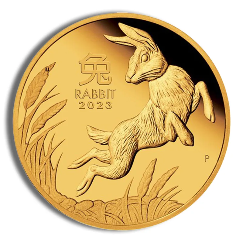 2023 1/4 oz Gold Australia Year of the Rabbit - Proof — Gold bullion from Standard Bullion