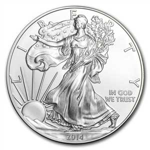 2014 Silver American Eagle - BU — Silver bullion from Standard Bullion