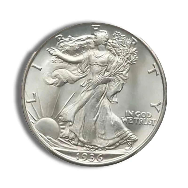 <body> FV 90% Silver Walking Liberty Half Dollars - BU — Silver bullion from Standard Bullion