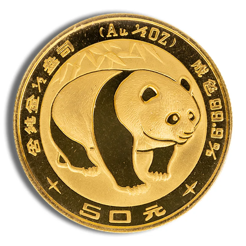 1/2 oz China Gold Panda - BU - Unsealed (Year Varies) — Gold bullion from Standard Bullion