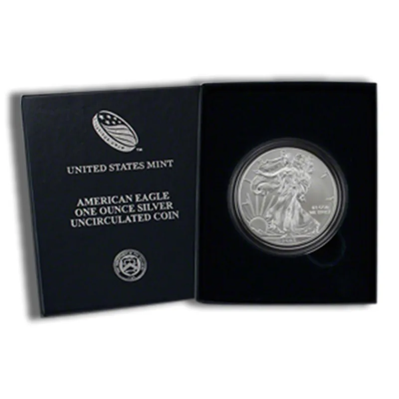 2018-W Burnished Silver Eagle with Box & COA — Silver bullion from Standard Bullion