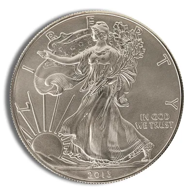 2013-W Burnished Silver Eagle with Box & COA — reverse view