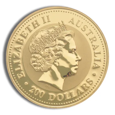 2009 2 oz Australia Gold Kangaroo- BU — reverse view