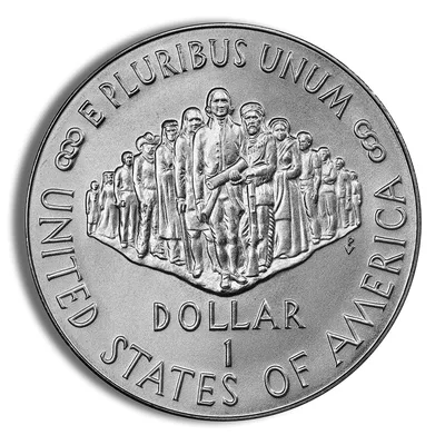 1987-P <body> Constitution Silver Commem - BU — reverse view