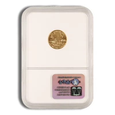 1989 1/10 oz Gold Eagle $5 NGC MS69 — reverse view