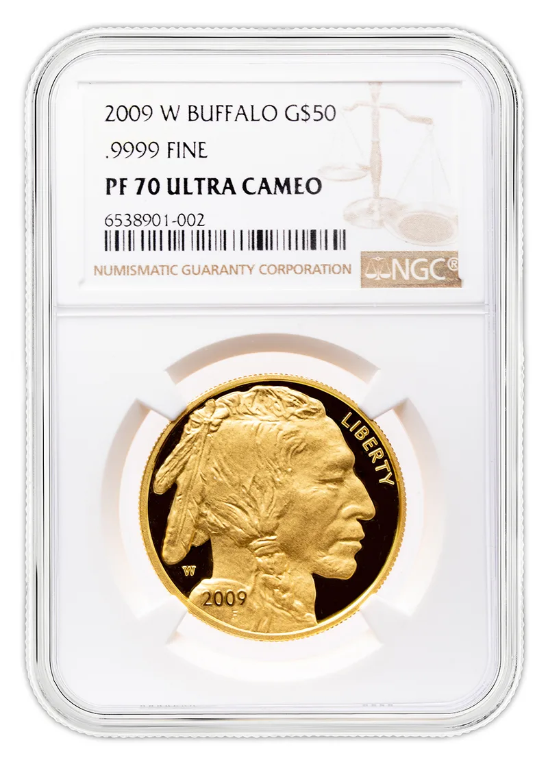 2009-W $50 Proof Gold Buffalo NGC PF70 — Gold bullion from Standard Bullion