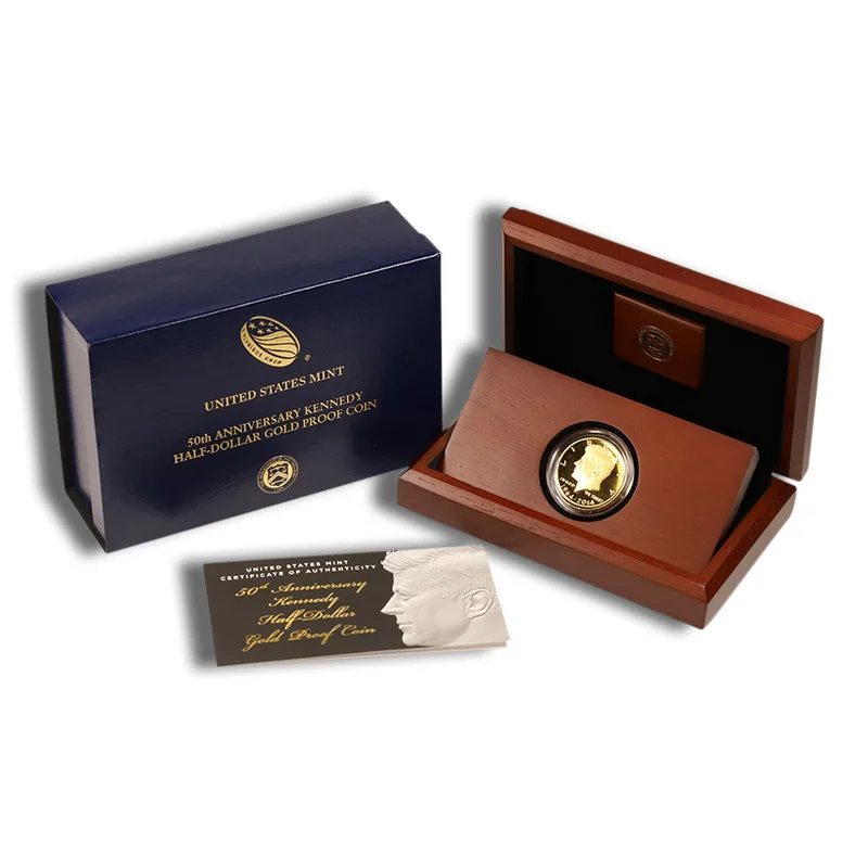 2014-W 3/4 oz JFK Half Dollar Gold Coin (Box & COA) — Gold bullion from Standard Bullion