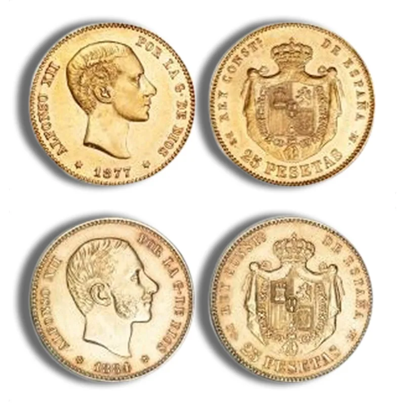 Spain 25 Pesetas Gold Coin — Gold bullion from Standard Bullion