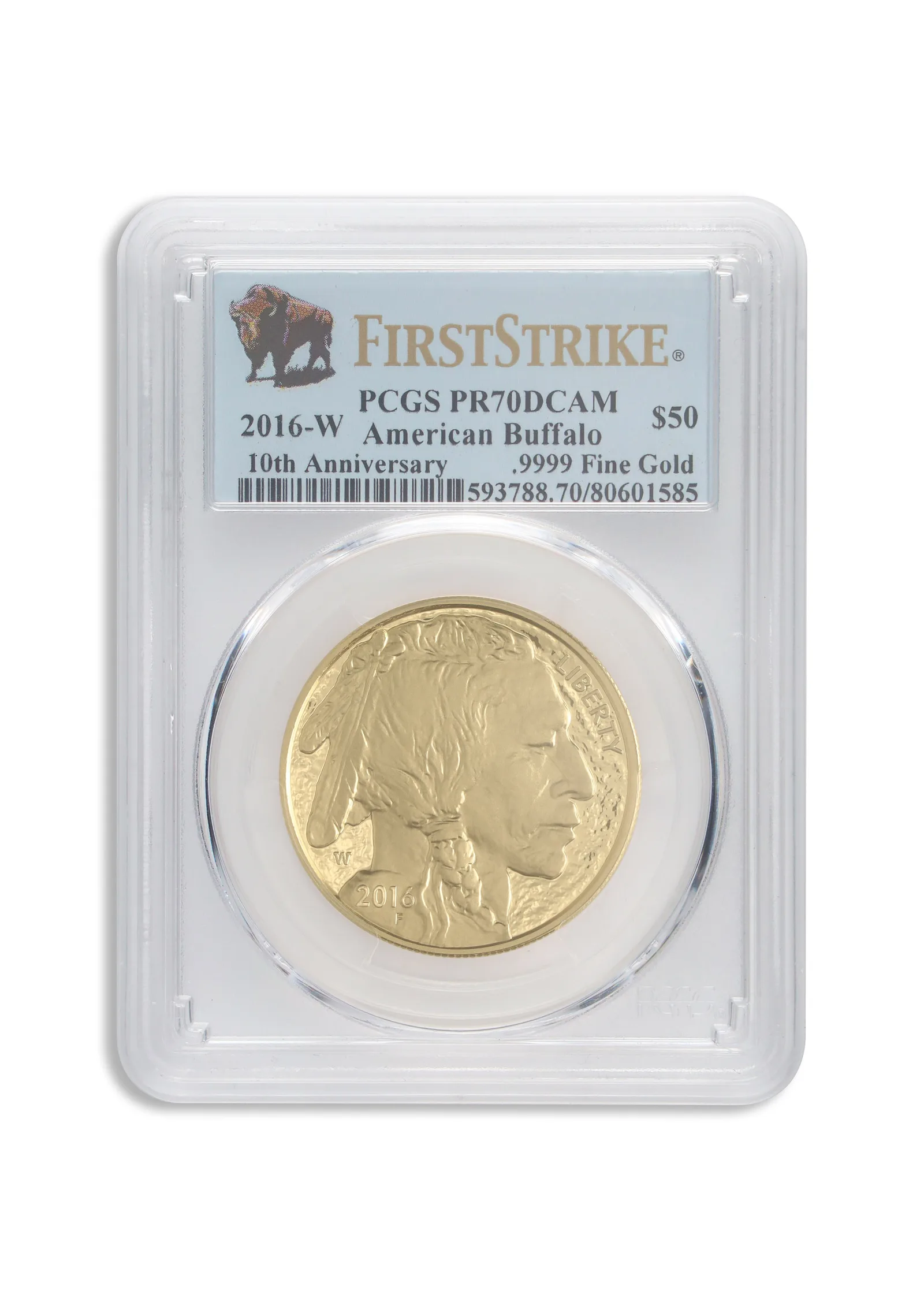 2016-W $50 Proof Gold Buffalo PCGS PR70 First Strike — Gold bullion from Standard Bullion