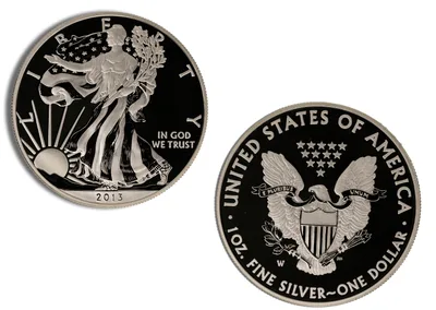 2013 American Eagle West Point Two-Coin Silver Set w/ Box & COA — reverse view