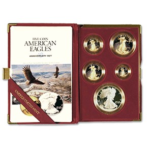 1995-W 10th Anniversary Proof Eagle Set — Gold bullion from Standard Bullion