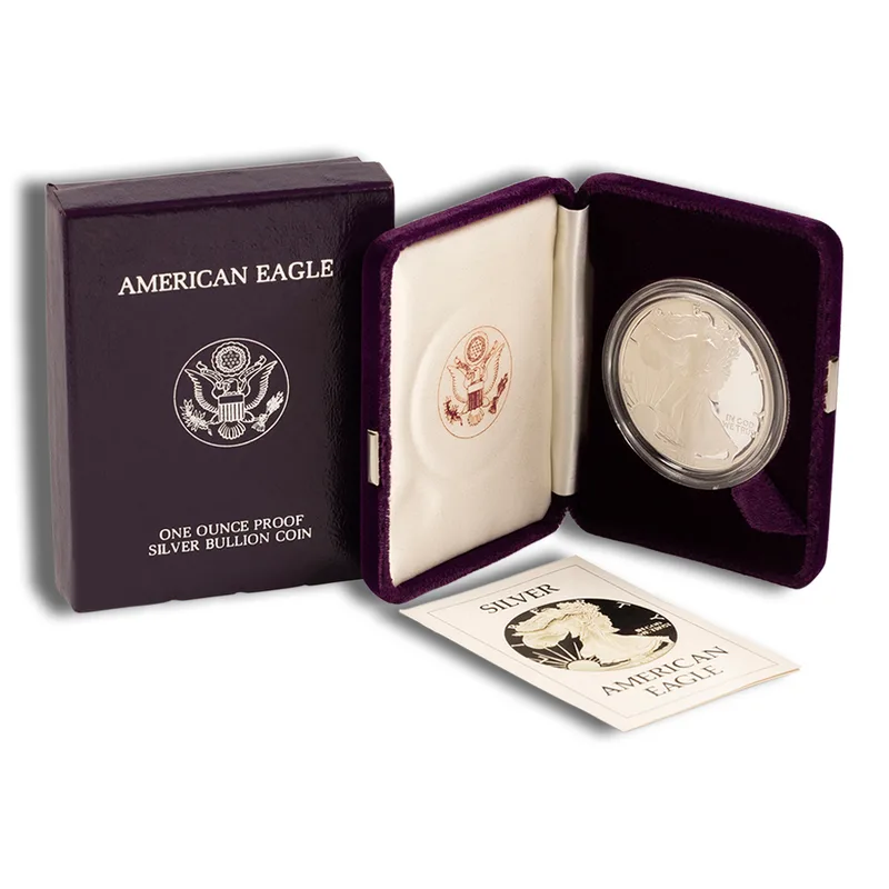 1986-S Proof Silver Eagle with Box & COA — Silver bullion from Standard Bullion