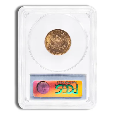 $5 Gold Liberty Half Eagle - PCGS MS64 — reverse view