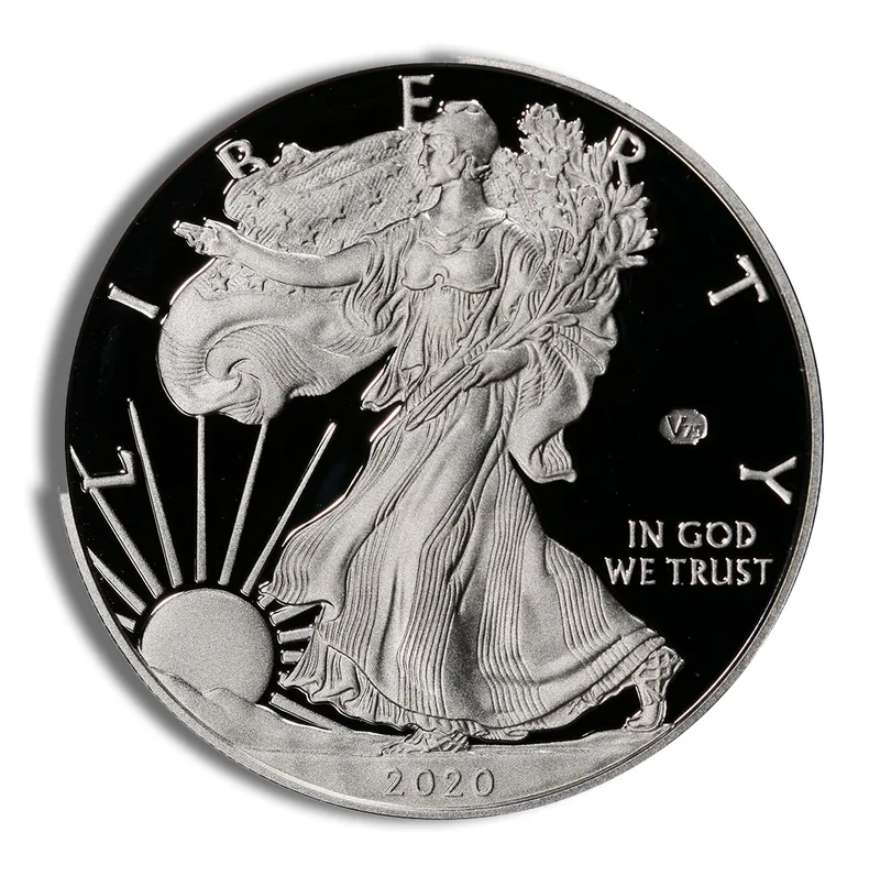 2020-W Proof Silver Eagle V75 Privy with Box & COA — Silver bullion from Standard Bullion
