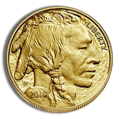 2019-W 1 oz Proof Gold Buffalo (w/Box & COA) — reverse view