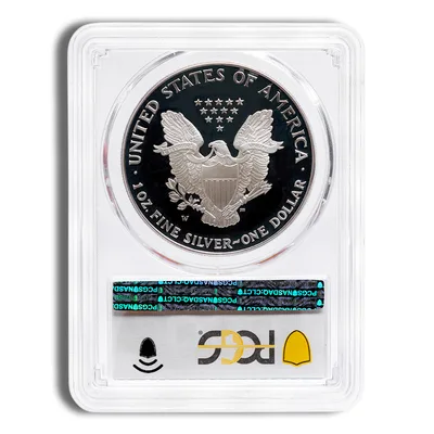 1995-W Proof Silver Eagle PCGS PR69 - Key Date — reverse view