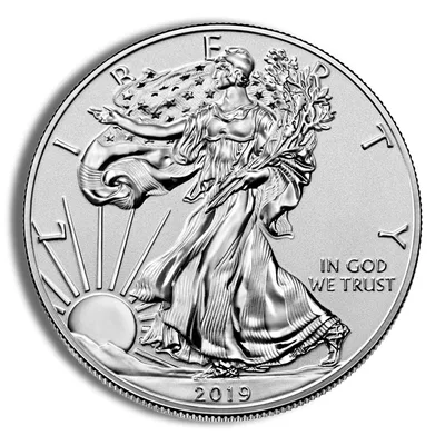 2019-S Enhanced Reverse Proof Silver Eagle with Box & COA — reverse view