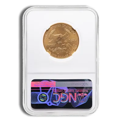 2002 1/2 oz Gold Eagle $25 NGC MS69 — reverse view