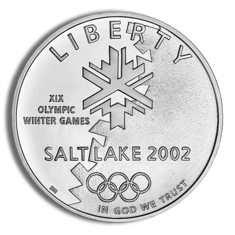 2002-P <body> SLC Winter Olym Silver Commem - BU — Silver bullion from Standard Bullion